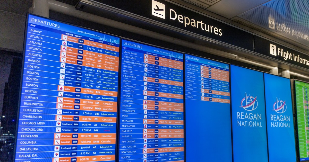 Mai multe zboruri anulate sau întârziate pe Aeroportul Național Ronald Reagan din Washington Foto: Profimedia