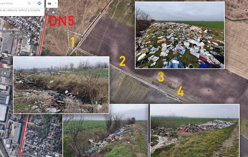 Salba de gunoaie a Bucureștiului. Trei hectare de deșeuri între Jilava și Măgurele: saci cu deșeuri periculoase aruncați la întâmplare