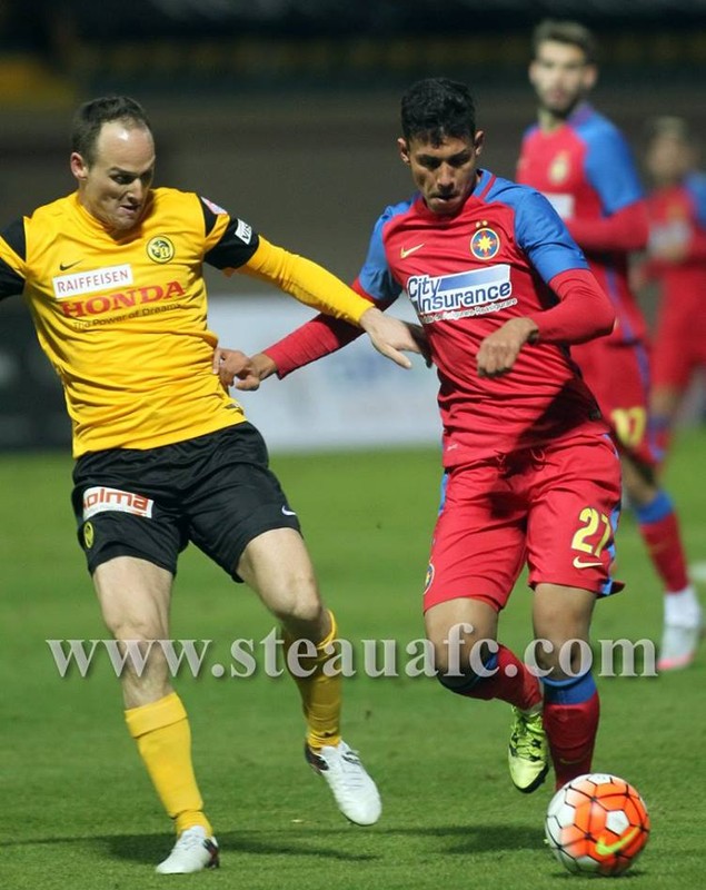 Steaua - Young Boys Berna (Elveția) 2-2! ^Jugurtha Hamroun a reușit dubla, Ciprian Marica a debutat cu pasă de gol / FOTO