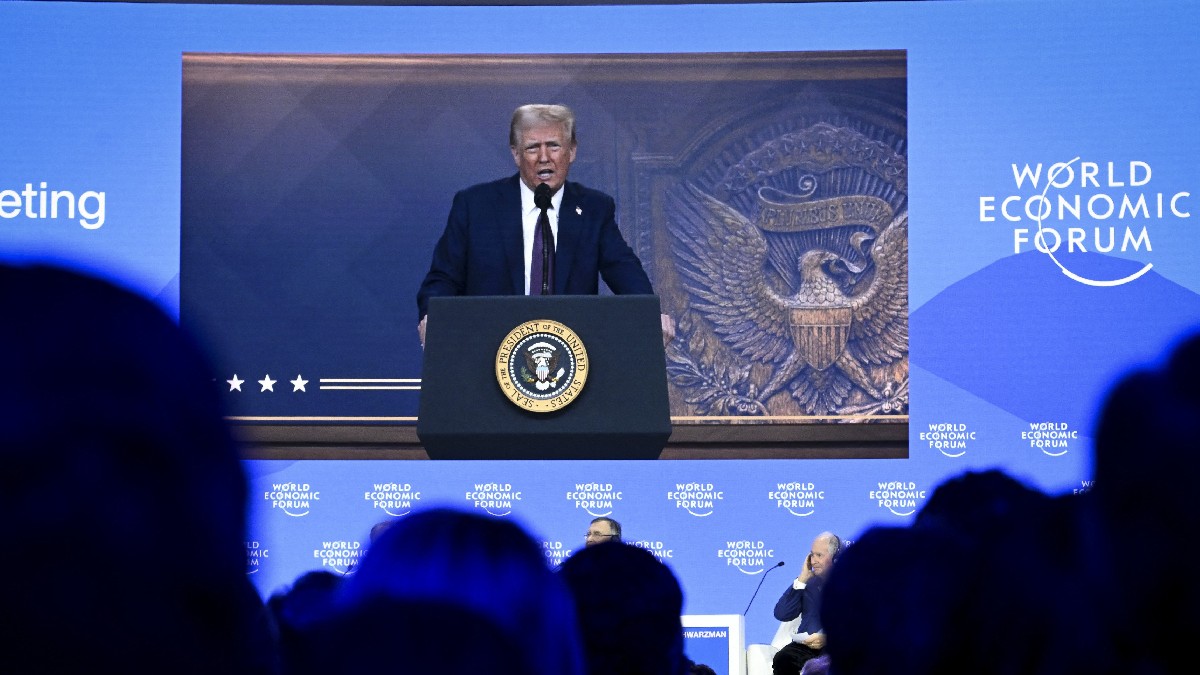 Președintele SUA, Donald Trump, a susținut un discurs prin videoconferință în ianuarie 2025 în cadrul celei de-a 55-a reuniuni anuale a Forumului Economic Mondial de la Davos