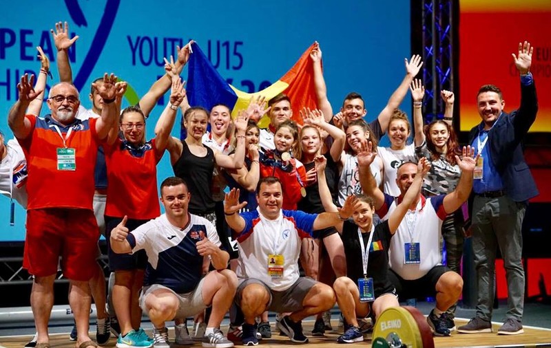 Record de medalii obținute de România la Campionatekle Europene de haltere U 15 și U 17