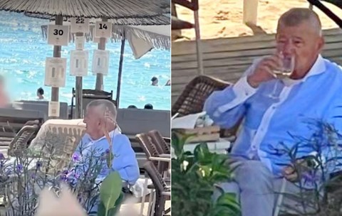 Sorin Oprescu, la mare în Grecia. Sursa foto: captură Știrile PRO TV