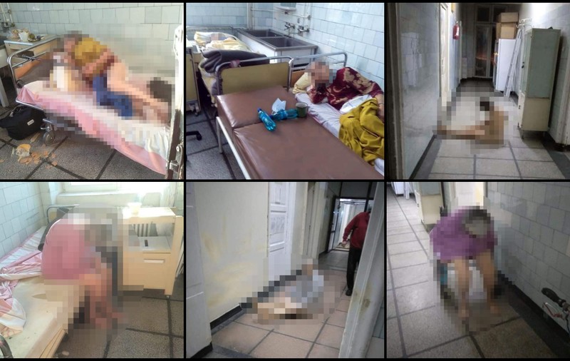 Imagini cutremurătoare din Spitalul Județean Reșița: pacienți dezbrăcați întinși pe holuri și mizerie de nedescris