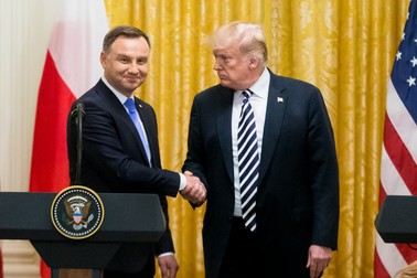 Președintele polonez, alături de Donald Trump la întâlnirea de anul trecut