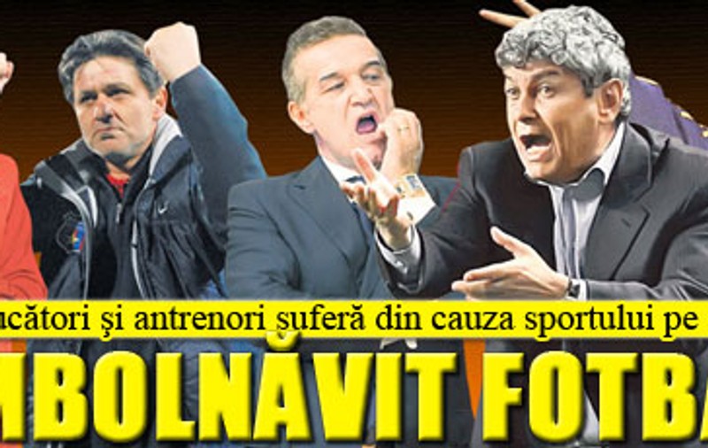 Oamenii de fotbal îmbolnăviţi de fotbal