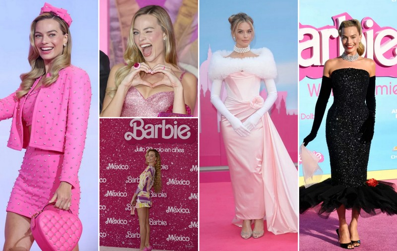 Margot Robbie, „Barbie de pe covorul roz”. Șase momente în care a recreat ținutele celei mai cunoscute păpuși - VIDEO