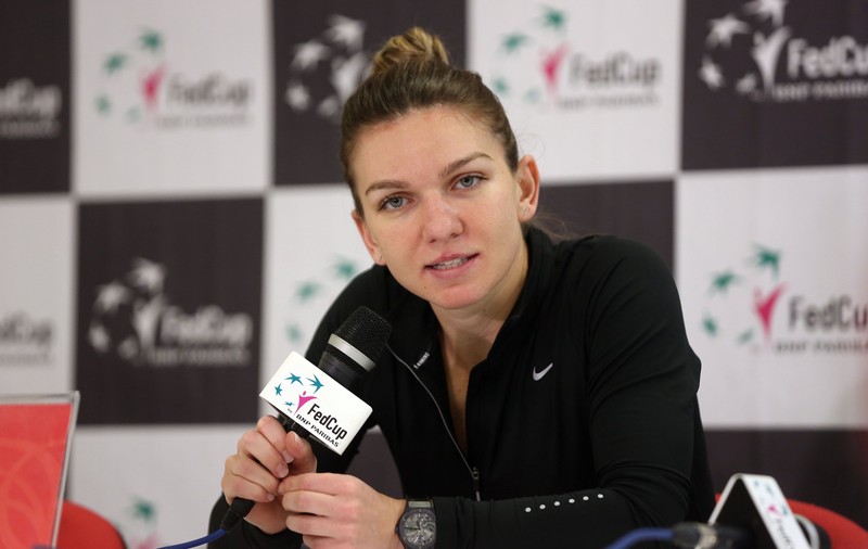 Simona Halep, înainte de startul confruntării cu Franța din Fed Cup: "Chiar mi-am dorit să joc prima". Ce a spus Florin Segărceanu