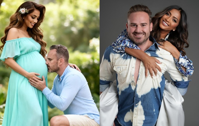 Imaginea cu Bella Santiago însărcinată i-a uimit pe fani: „La anul să refacem poza asta în realitate”. Artista simte lipsa lui Nicu Grigore, care se află la Survivor