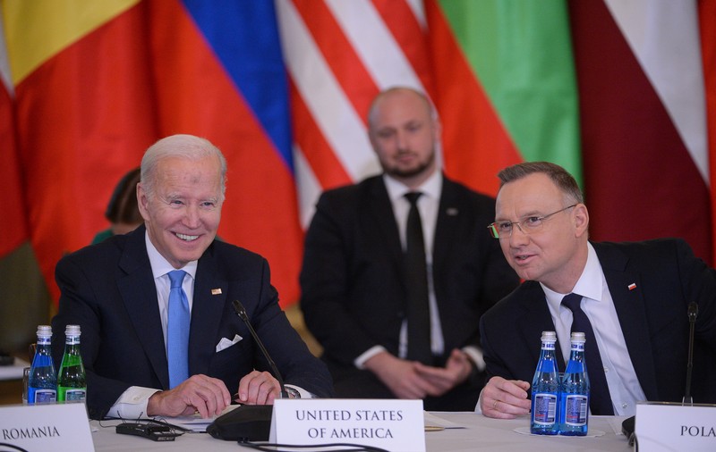 Ce este „vânătaia” de pe fruntea lui Joe Biden, de la întâlnirile oficiale din Polonia. „Acum pot să vorbesc”