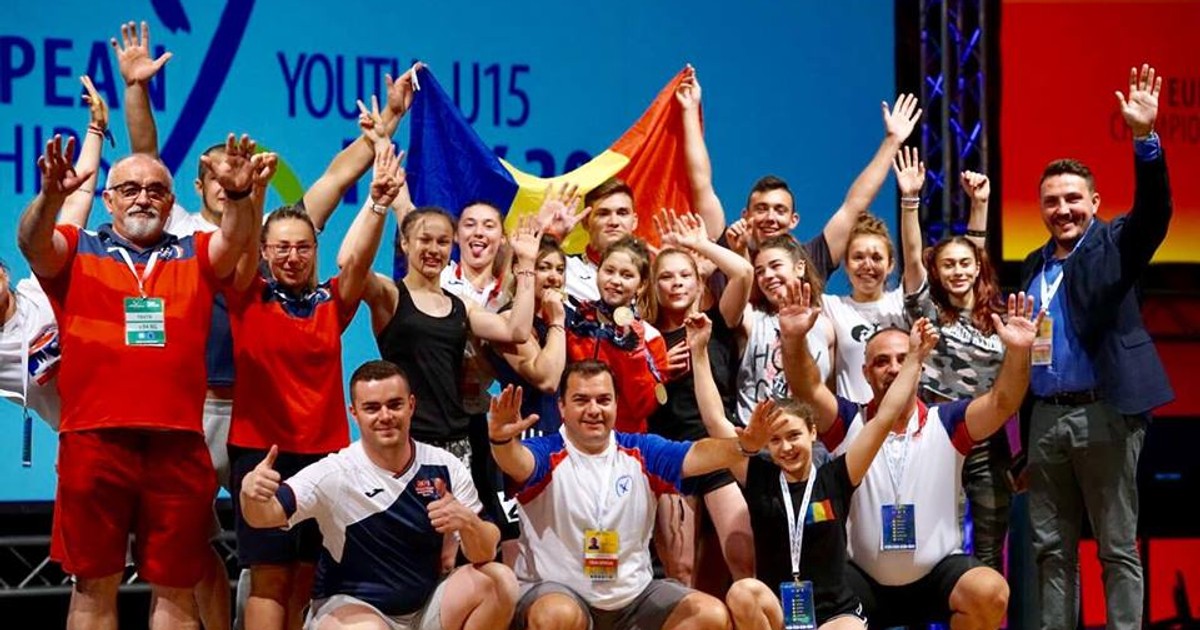 Record de medalii obținute de România la Campionatekle Europene de haltere U 15 și U 17