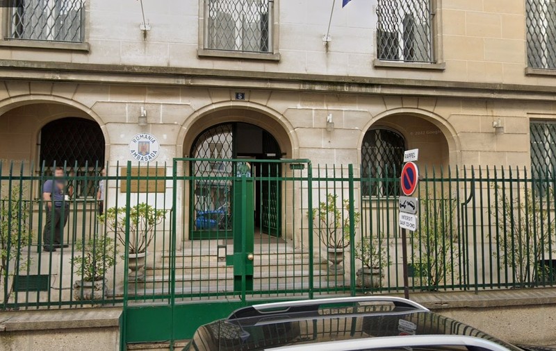 Alertă la Ambasada României din Paris, provocată de un plic cu zahăr și bicarbonat