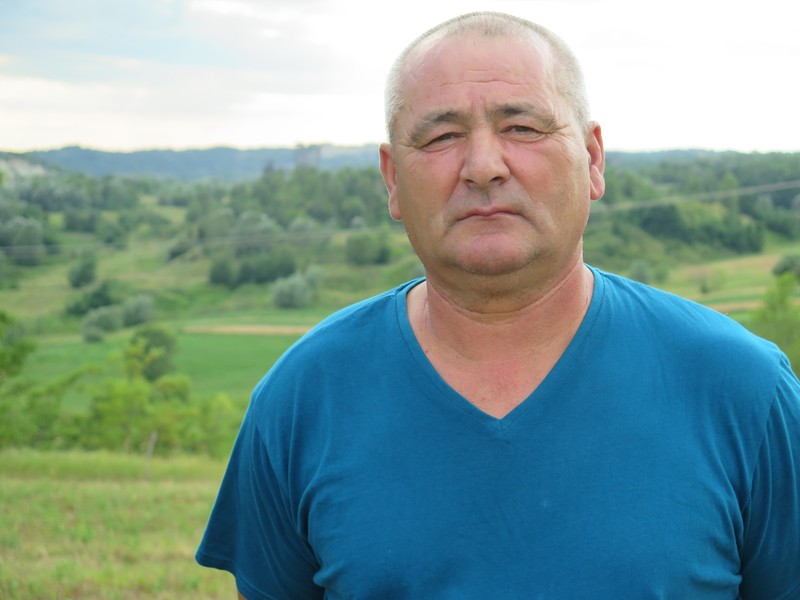 Petre Bobină, la fosta mină unde a lucrat aproape trei decenii