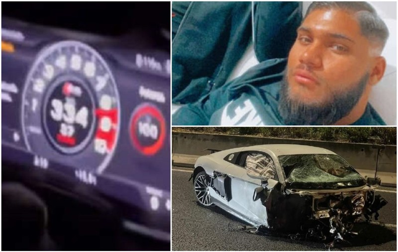 Tânărul care a murit „în direct” în mașina care mergea cu 293 km/h se filmase la volan cu 334 km/h, în ianuarie, în Italia | VIDEO