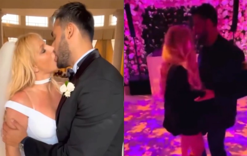 Britney Spears, dans lasciv cu soțul în noaptea nunții, în fața invitaților. Cântăreața și-a dat jos rochia de mireasă și și-a arătat formele