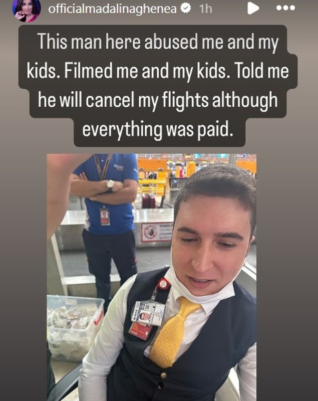 Mădălina Ghenea, incident pe aeroport. Susține că a fost amenințată de un angajat la unei companii aeriene: „Plângeam, iar el ne râdea în față”