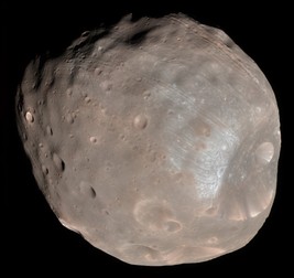 Satelitul Deimos al lui Marte. Fotografie via NASA