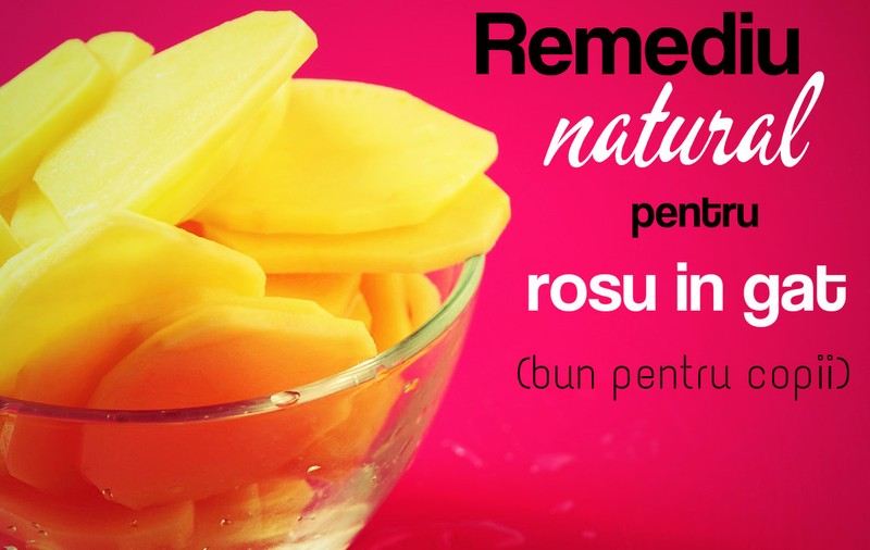 Remediu natural pentru roşu în gât