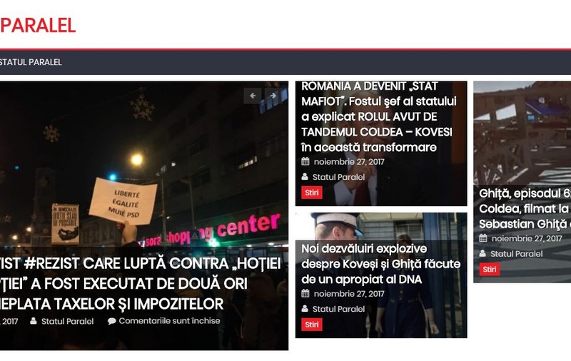 Site-ul statulparalel.com apare ca fiind înregistrat de PSD