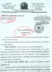 Prima pagină din rechizitoriu