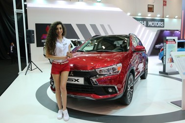 Autoturism Mitsubishi la un salon auto Sursa foto: HEPTA