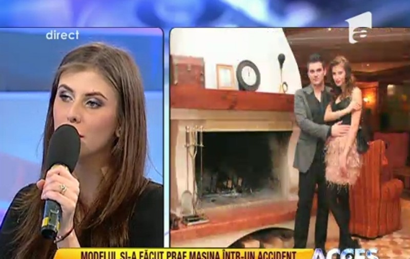 Modelul Roxana Ilie şi-a făcut praf maşina