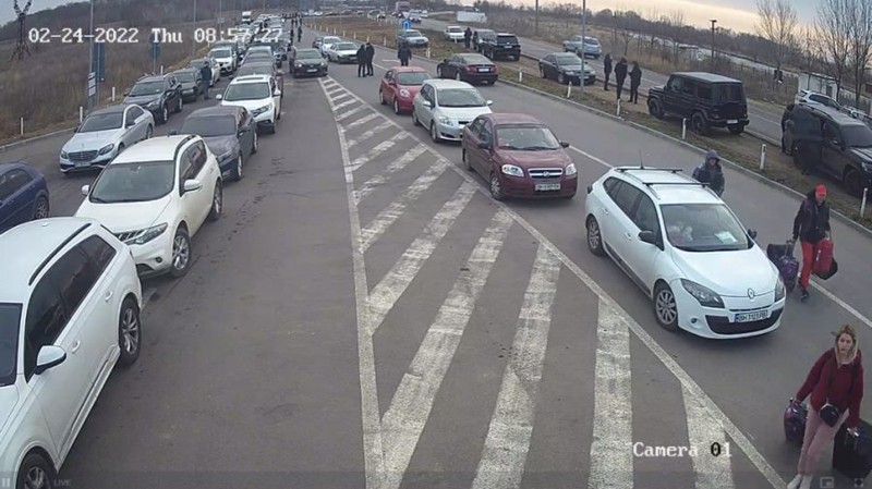 Imagina din vama Palanca, la granița Ucraina-Republica Moldova