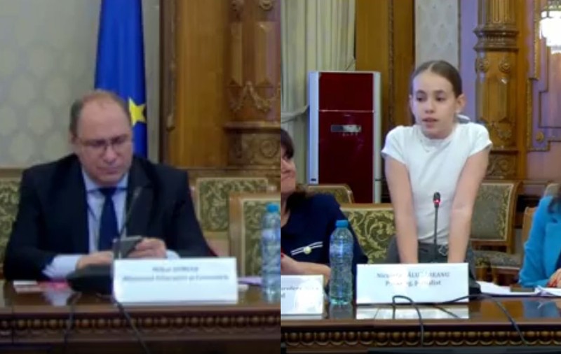 Ministrul Educației explică de ce a ignorat-o pe Ilinca, eleva de clasa a V-a, și de ce butona pe telefon: „Mă trezisem la ora 2:00”