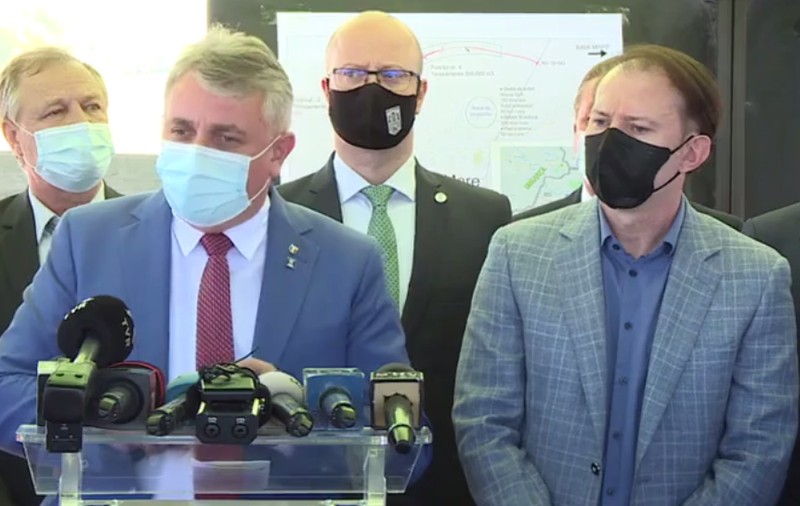 Premierul Cîțu, după vizita pe șantierul de pe centura orașului Satu Mare: „Am învățat din ce s-a făcut prost în ultimii 30 de ani”