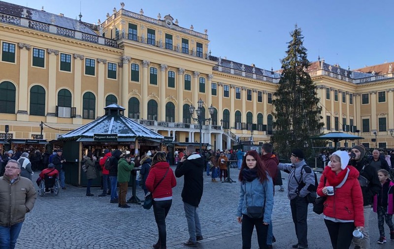 EXCLUSIV / Mii de români au petrecut de Ziua Națională a României la Viena. Celebrul castel imperial Schönbrunn a fost atracția principală