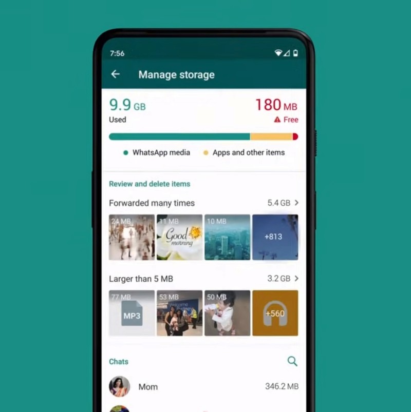 Cât spațiu de stocare ai liber pe WhatsApp