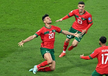 Dari (nr. 20), la primul gol pentru naționala Marocului