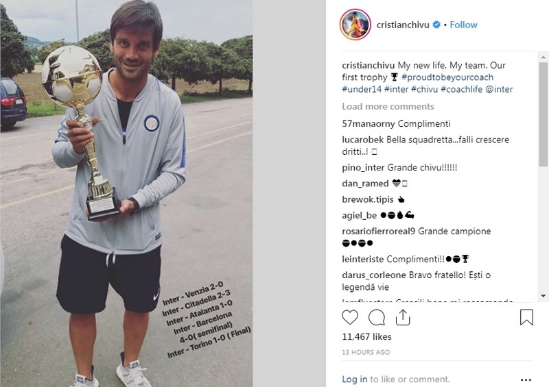 Cristi Chivu, mândru de primul lui trofeu ca antrenor