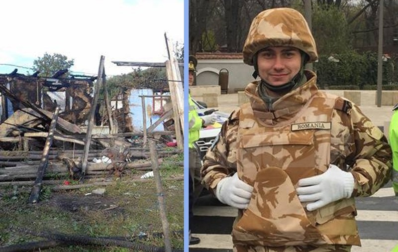 Un militar vrea să ajute o familie căreia i-a ars casa