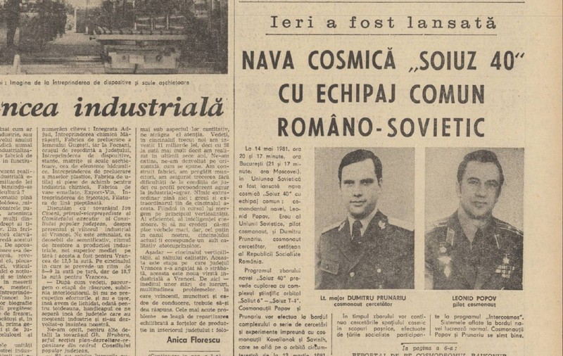 Primul român în spaţiul cosmic, Dumitru Prunariu, împlineşte 70 de ani. Ce scria presa comunistă în 1981 despre misiunea spațială
