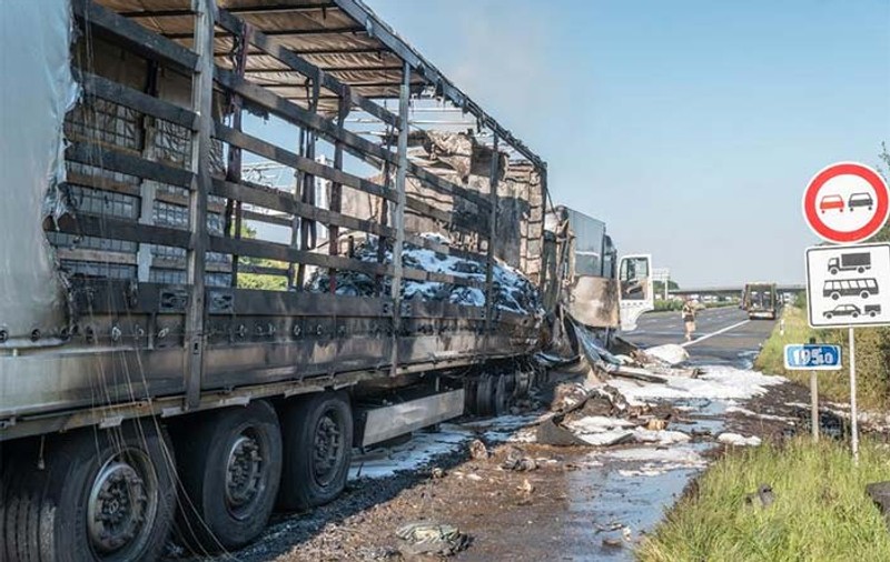 Un șofer român a ars de viu în urma unui accident în Germania! O rugase pe soție, care trebuia să vină cu el, să rămâna acasă
