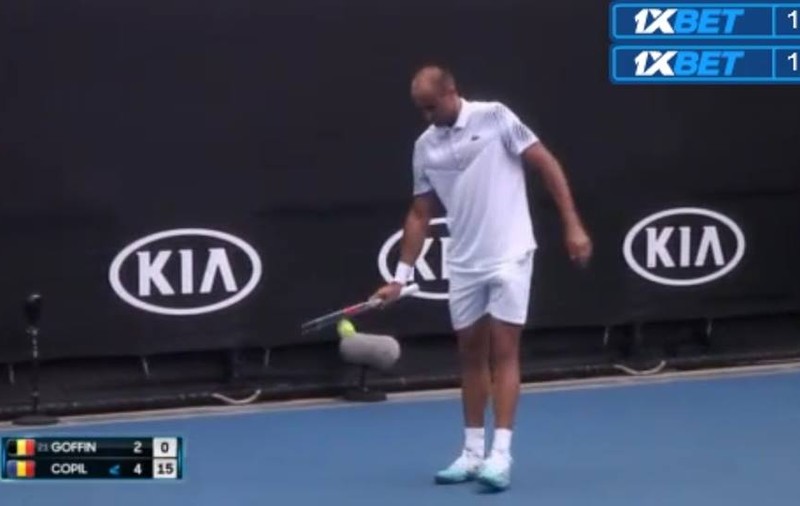 Marius Copil - David Goffin 7-5, 5-7, 2-6, 4-6, în turul II la Australian Open 2019. Arădeanul a servit degeaba 20 de ași