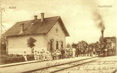 Vedere cu gara din Cugir, în urmă cu mai bine de un secol | Foto: adevărul.ro