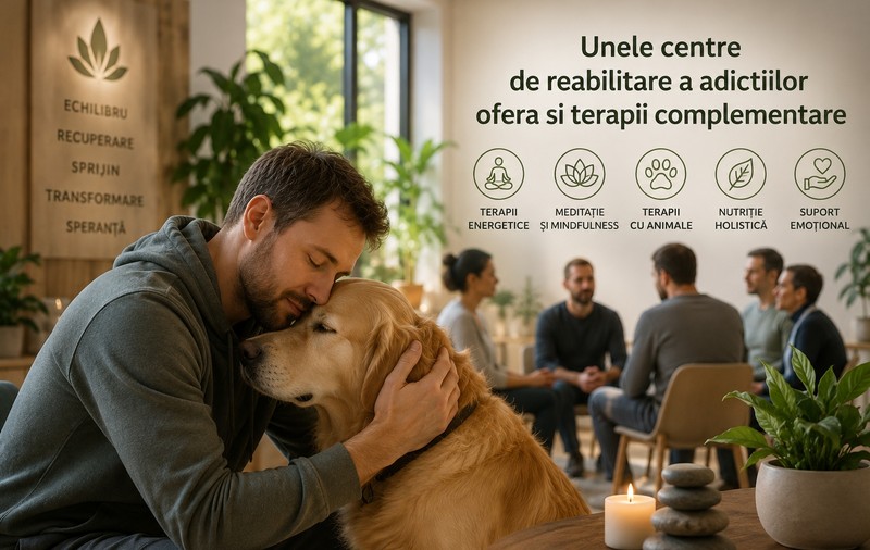 Unele centre de reabilitare a adicțiilor oferă și terapii complementare