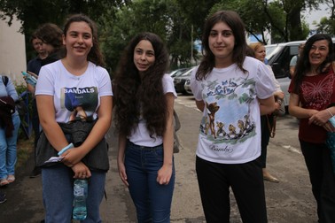 De la stânga la dreapta: Stefania, Miruna și Miruna. Primele două vor să intre la Colegiul Național Spiru Haret