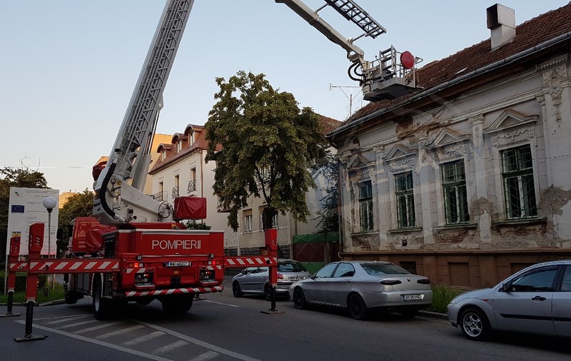 VIDEO | Un hoț din Satu Mare a fost găsit în podul unei case. Oamenii legii l-au scos prin acoperiș!