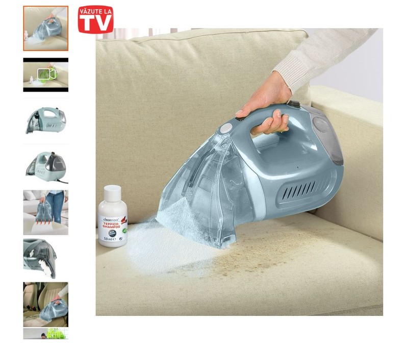 Aparat de curățat tapițerii și covoare Cleanmaxx Carpet Cleaner, gri