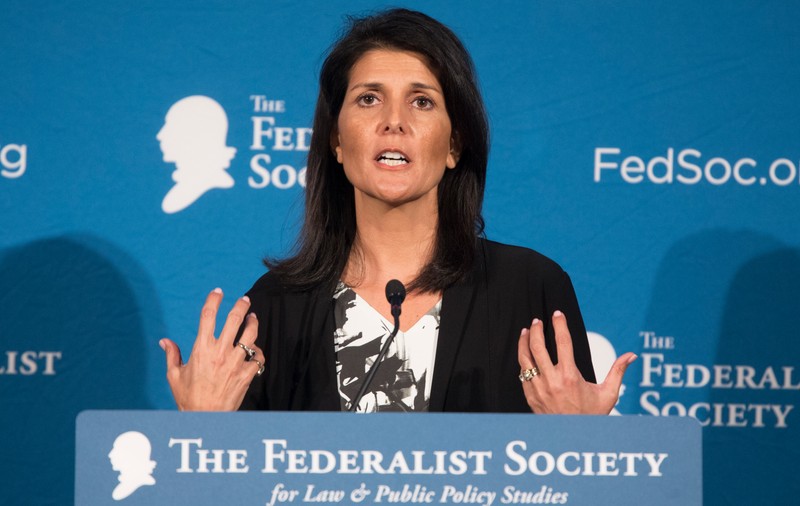 Guvernatoarea statului Carolina de Sud, Nikki Haley, aleasă de Donald Trump pentru funcția de ambasador la ONU