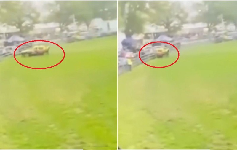 Momentul în care o mașină a intrat direct în spectatori, în timpul unui raliu, în Australia: 13 oameni au fost răniți