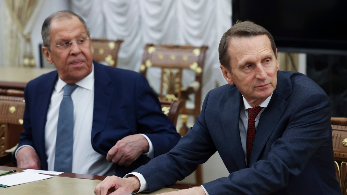 Șeful SVR, Serghei Narîșkin (dreapta), alături de ministrul rus de externe Serghei Lavrov Foto: Profimedia