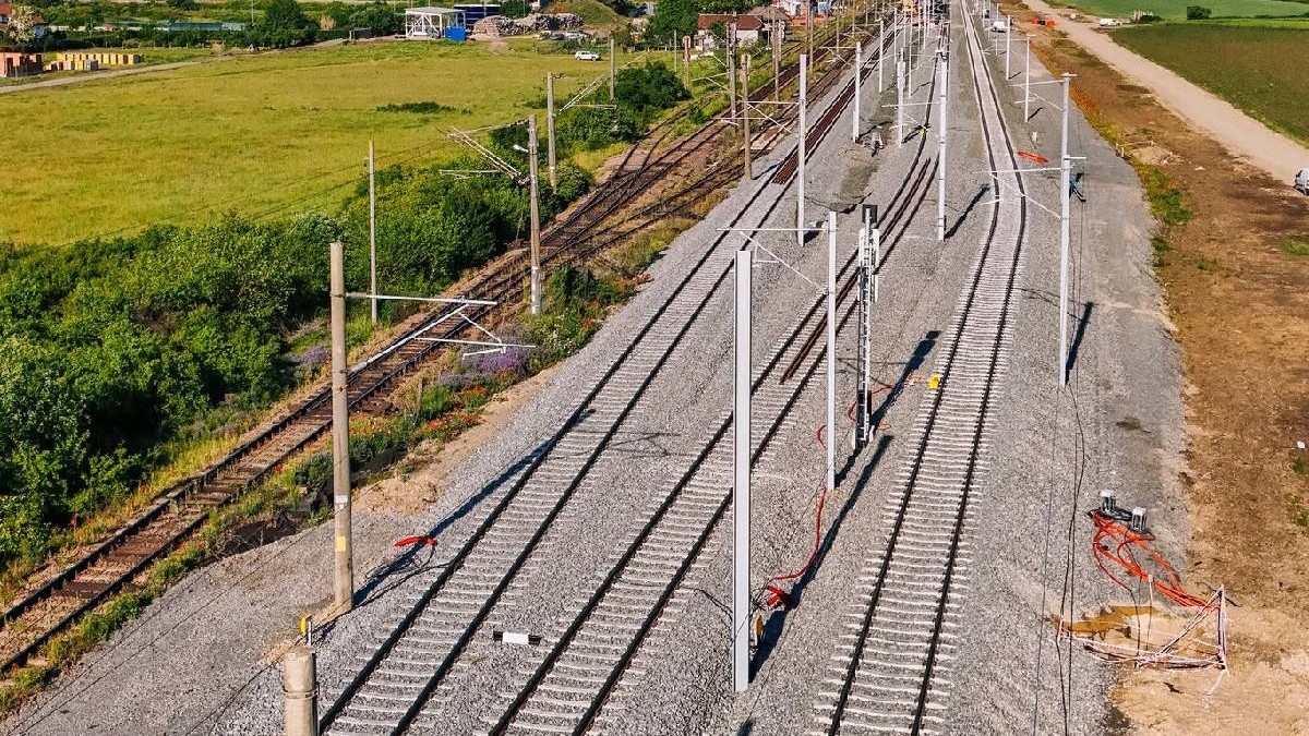 Sector de cale ferată modernizată