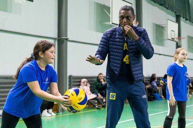 José Francisco Filho la Scoala de volei a Cristinei Pirv
