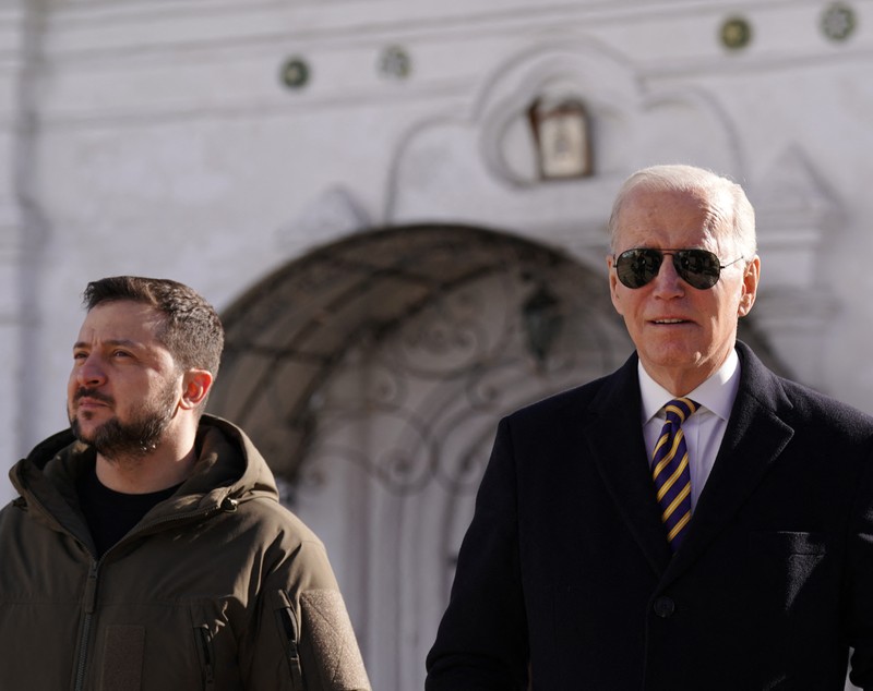 Joe Biden, vizită-surpriză la Kiev, după aproape un an de război. Mesajul transmis lui Vladimir Putin de președintele american - VIDEO