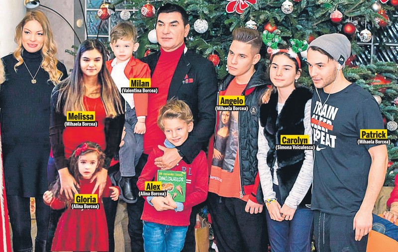 EXCLUSIV | Primele fotografii cu clanul Borcea! De sărbători, omul de afaceri și-a strâns laolaltă cei șapte copii pe care îi are cu patru femei!