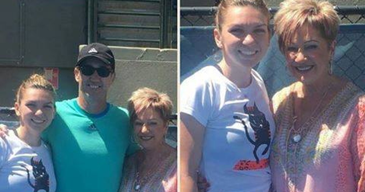 Simona Halep s-a îndrăgostit de antrenorul ei. Aici cu mama lui Darren Cahill, Elisabeth