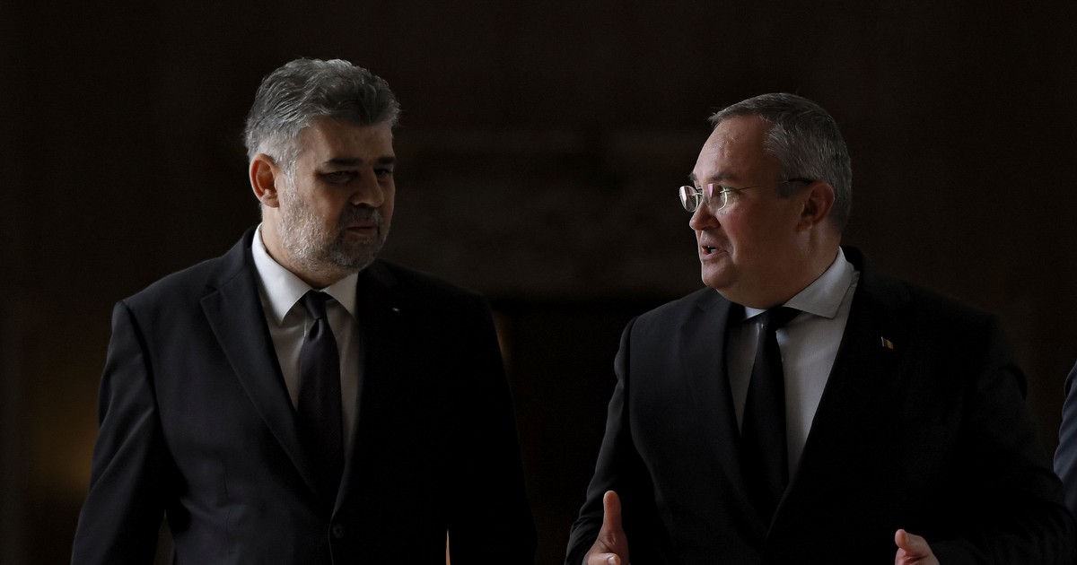Liderul PSD Marcel Ciolacu și președintele PNL Nicolae Ciucă FOTO Inquam Photos